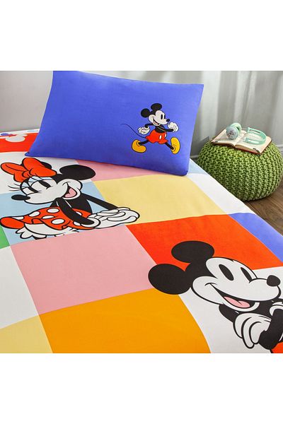 Taç Licensed Disney Minnie & Mickey Single Cotton Duvet Cover Set