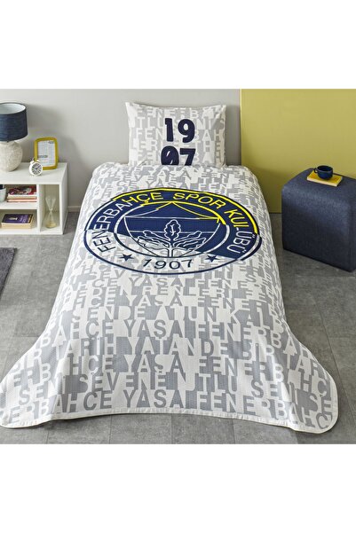 Taç Taç Lisanslı Fenerbahçe Soccer Tek Kişilik Pamuk Pike Takımı