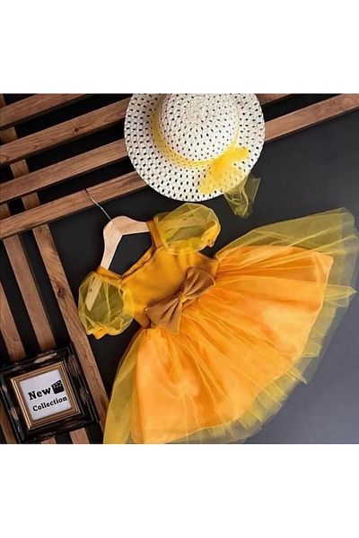 EBRU ÖZÖRGÜCÜ Girl Child Tutu Dress with Hat