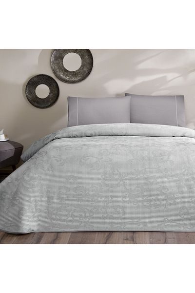 Taç Γκρι Μονό Κοστούμι: Crown Jacquard Tresor Pike