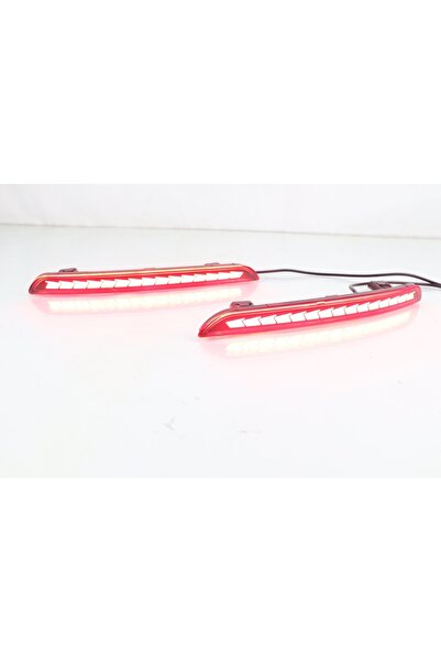 Dekis Garaj 2022 CIVIC IÇIN ARKA TAMPON SIS LEDI - KIRMIZI