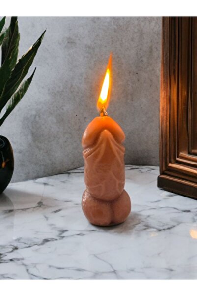 AresMumAtölyesi mini boy esprili penis şeklinde dekoratif mum