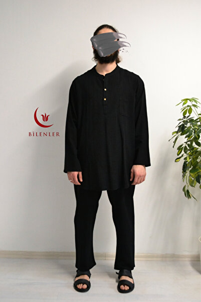 Bilenler Afghan Model Cotton Linen Men's Suit Comfortable Fit