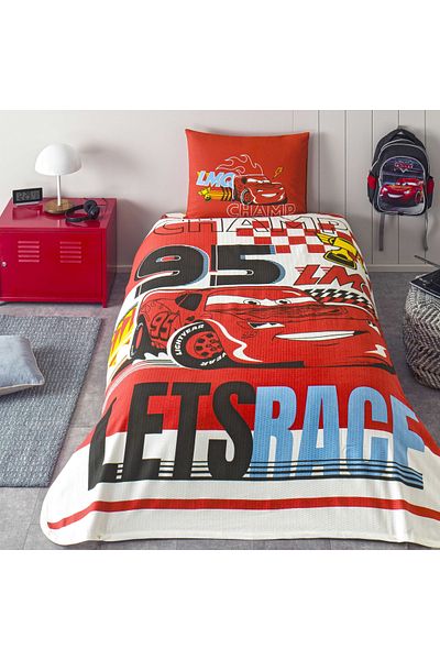 Taç Taç Licensed Disney Cars Adventure Single Cotton Pique Set