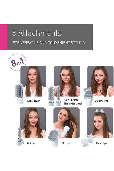 PANASONIC Panasonic EH-KA81 Hair Styler With 6 Attachments, Curler, Straightener & Dryer