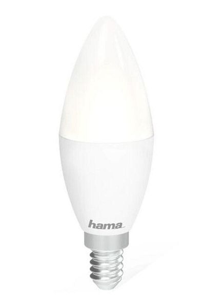 Hama Bec LED Smart Hama 176583, Control Vocal/Aplicatie, E14, 5.5W, Clasa F (Alb)