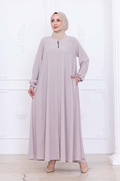 OKTAYUSTA COLLECTİON Medina Ipeksi - Mevlana Ferace, Μπεζ Χρώμα