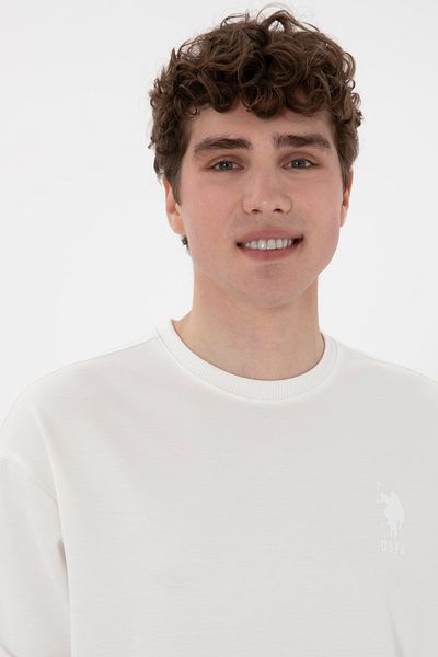 U.S. Polo Assn. Men's White Sweatshirt 50300048 -Vr184