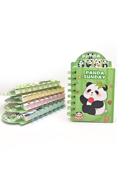 Limmy Cute Panda Mini Notepad with Bookmark (9X14.5 cm) - Fancy Panda