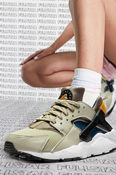 Nike Air Huarache Run Womens Sneaker Kadın Günlük Spor Ayakkabı Ekru
