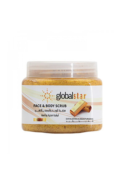 star global مقشر جلوبال ستار جولد للوجه والجسم، 500 مل