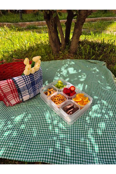 Lider MAGNESİA Leader Magnesia Storage Container 7 Pieces Breakfast Box Picnic Set Lunch Box Airproof Leakproof