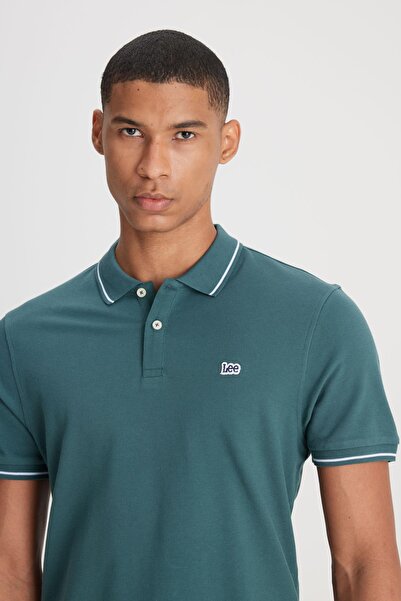 Lee Men's L61Arl Short Sleeve Polo T-Shirt / Evergreen Standard