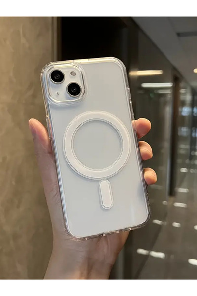 KVK PRİVACY Apple Iphone 15 Plus /14 Plus Uyumlu Magsafe Uyumlu Kılıf Şeffaf ...