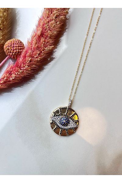 Miltonia Evil Eye Blessing Necklace