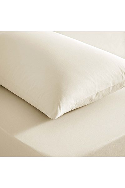 Taç Ecru Colored Single Sheet Set - Color Dreams Ranforce
