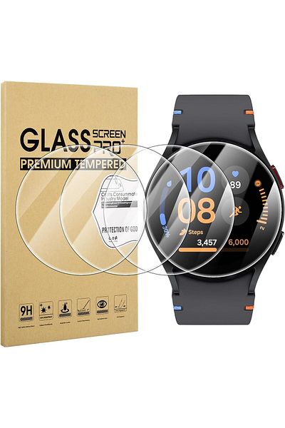 AWH 4-Pack Screen Protector for Galaxy Watch FE 40mm, HD Tempered Glass, Anti-Scratch Screen Cover