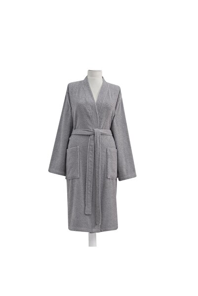 Taç Pamuk Şalyaka S/m Bornoz Antrasit