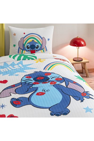 Taç Disney Stitch Single Crown Licensed Cotton Pique Set