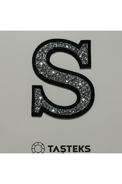 Taşteks TAŞLI Ütülenebilen veya Sticker Olarak Kullanılabilen 6cm S Harfi