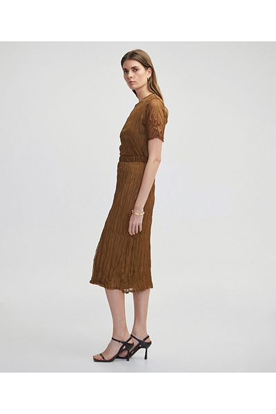 İpekyol Wrinkle Look Midi Skirt