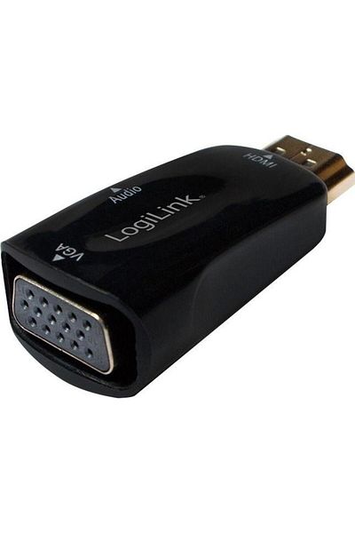 LogiLink Adaptor LOGILINK CV0107, HDMI - VGA/Jack 3.5mm, Full HD/30Hz (Negru)