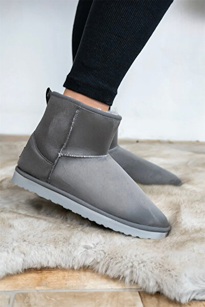 Liger Класичний міні жіночий молочний чоботик - сірий