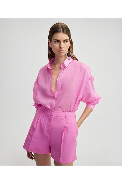İpekyol Loose-fitting linen shirt