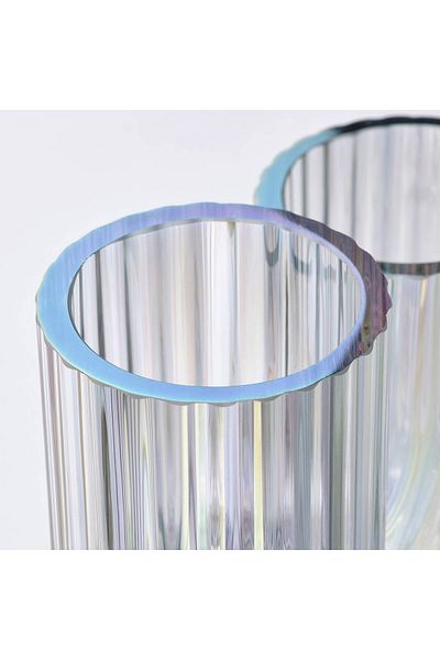 IKEA R FFELBJÖRK Vase, mother-of-pearl colour, 12 cm