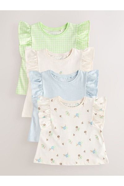 Next Baby Koton White Flowermotif Ruffle 4-Piece Set