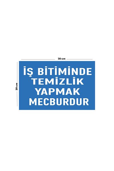 Lucena It Is Forced to Clean up at the End of Metal Work 20cm X 30cm A4 Size Warning Sign Diversion