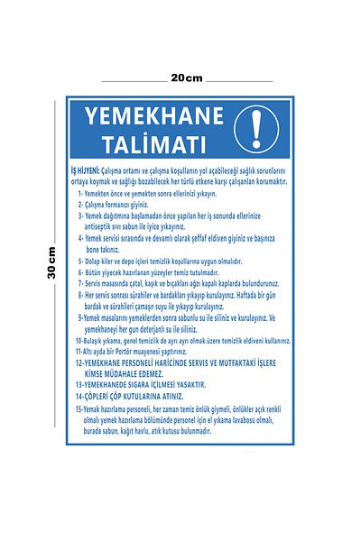 Lucena Metal Dining Hall Instruction 20cm X 30cm A4 Size Warning Sign Directional Sign