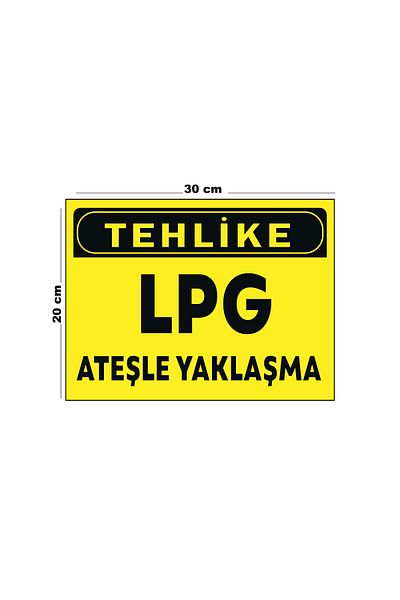 Lucena Metal Hazard Lpg Fire Approach 20cm X 30cm A4 Size Warning Sign Direction Sign