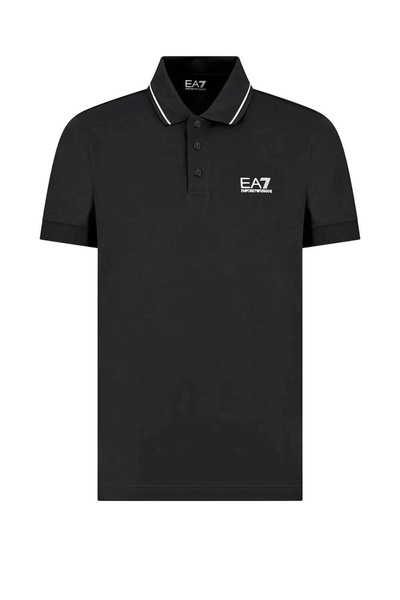 EA7 Men's Ea7 Polo Neck T-Shirt - Black