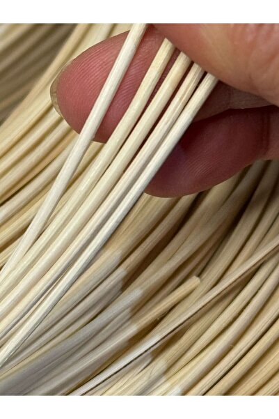 Mady Aksesuar Rattan Core Doğal Yuvarlak Bambu Çubuk 2.5 Mm 100 gr Dekoratif Örgü Rattan Ip