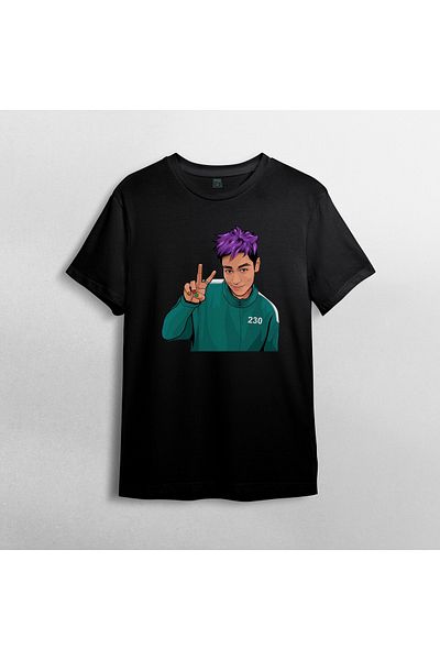 Pixxa Thanos Unisex 100% Cotton Crew Neck T-Shirt Μοντέλο 5