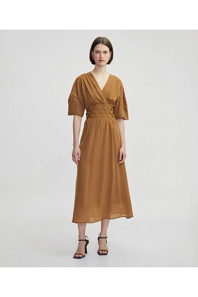 İpekyol Midi Dress with Knitted Effect
