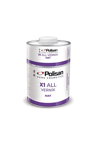 Polisan X1 All Vernik fayans-cam-plastik-ahşap-duvar - Mat