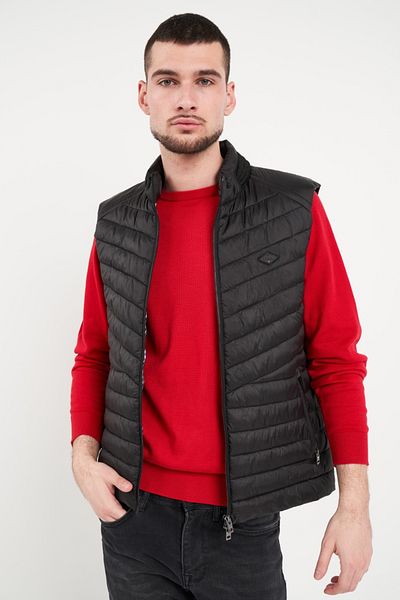 Lee Cooper Men's vest with pockets and logo
