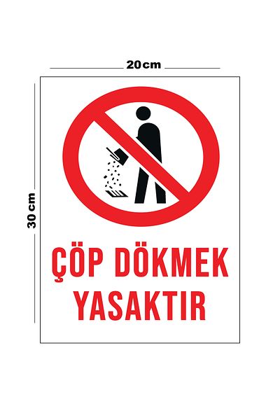 Lucena Metal Garbage Dumping Prohibited 20cm X 30cm A4 Size Warning Sign Diversion Sign