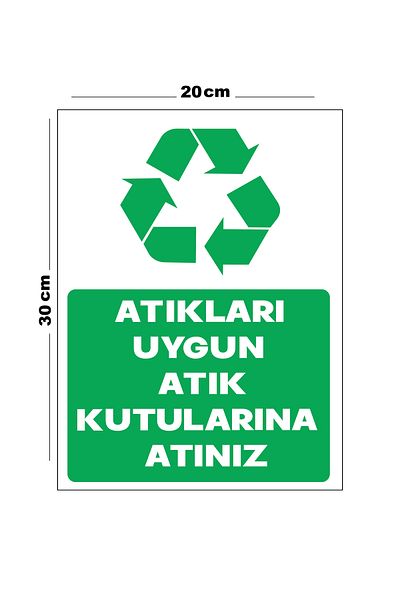 Lucena Put Metal Waste in Proper Waste Bins 20cm X 30cm A4 Size Warning Sign Diversion