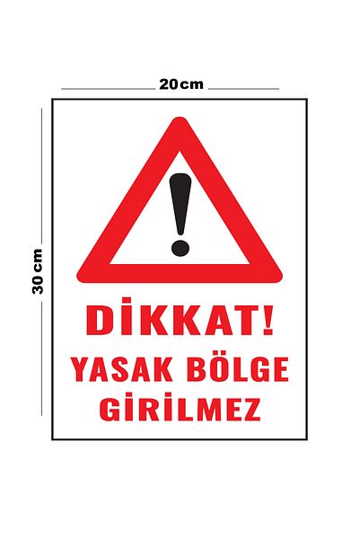 Lucena Metal Attention Prohibited Area No Entry 20cm X 30cm A4 Size Warning Sign Directional Sign