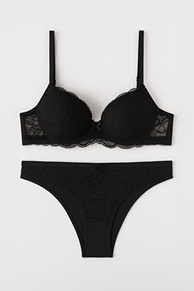 Pierre Cardin Kadın Dantelli Destekli Regular Sütyen Takım