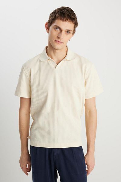 Lee Tricou polo pentru bărbați Wrangler Regular Fit Galben deschis