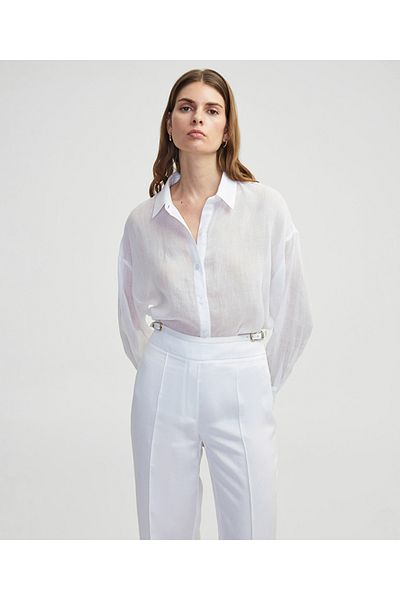 İpekyol Loose-fitting linen shirt