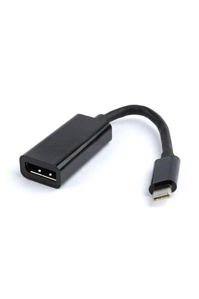 Gembird Adaptor GEMBIRD A-CM-DPF-01, USB 3.1 Type-C - DisplayPort, 15cm, 4K UHD/60Hz (Negru)