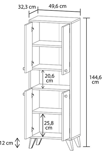 MOBİLİQUE Kuzey Banyo Dolabı