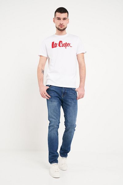 Lee Cooper Blugi barbat high rise straight cu aspect decolorat