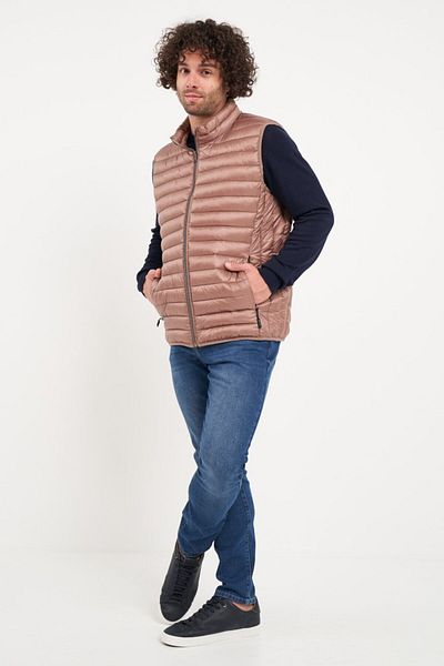 Kenvelo Men's vest with pockets, solid color