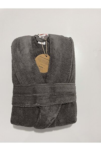 Özdilek Özdilek Casual Şalyaka Bornoz Koyu Gri L